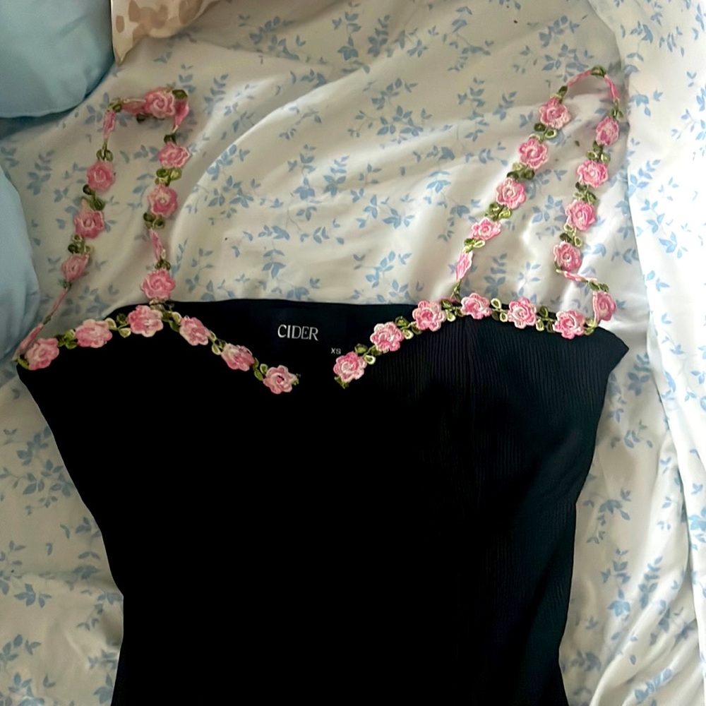 Bodysuit with floral straps!!
